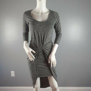 The Vanity Room Gray Hi-Low Dress